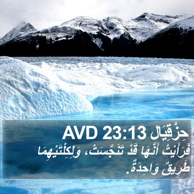 حِزْقِيَال 23:13 AVD Bible Verse Image
