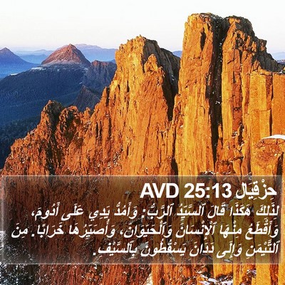 حِزْقِيَال 25:13 AVD Bible Verse Image