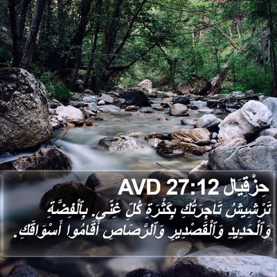 حِزْقِيَال 27:12 AVD Bible Verse Image
