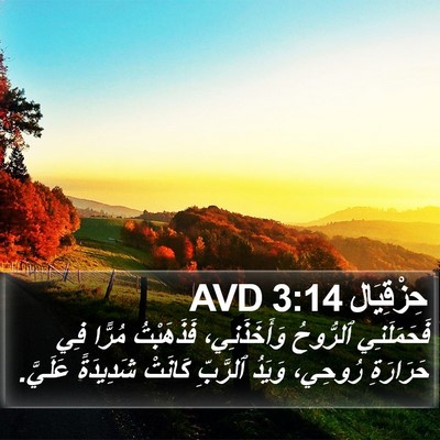 حِزْقِيَال 3:14 AVD Bible Verse Image