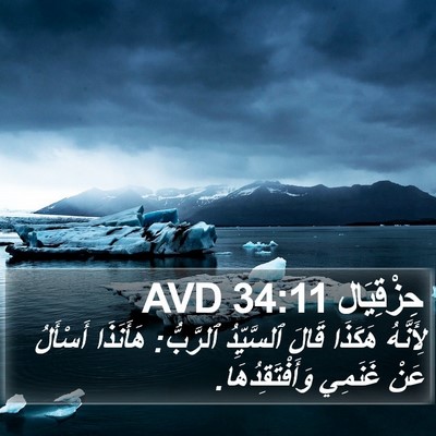 حِزْقِيَال 34:11 AVD Bible Verse Image