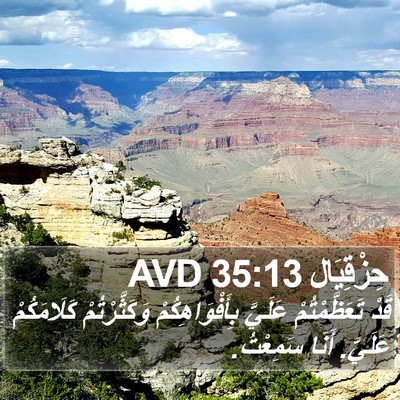 حِزْقِيَال 35:13 AVD Bible Verse Image
