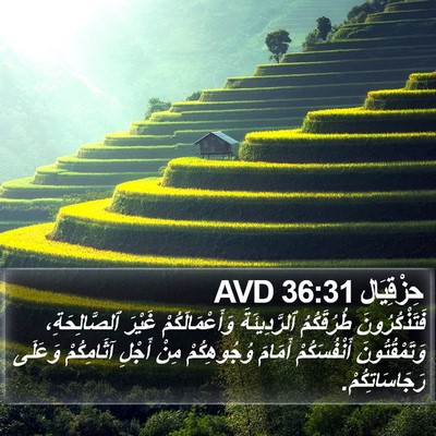 حِزْقِيَال 36:31 AVD Bible Verse Image
