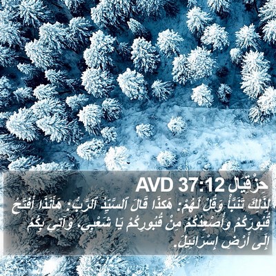 حِزْقِيَال 37:12 AVD Bible Verse Image