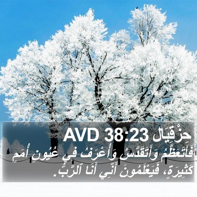 حِزْقِيَال 38:23 AVD Bible Verse Image