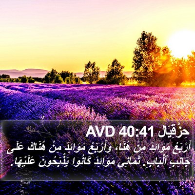 حِزْقِيَال 40:41 AVD Bible Verse Image