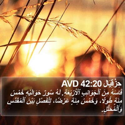 حِزْقِيَال 42:20 AVD Bible Verse Image