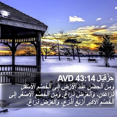 حِزْقِيَال 43:14 AVD Bible Verse Image