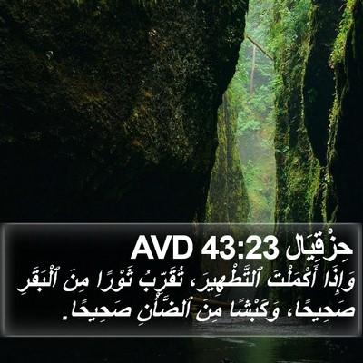 حِزْقِيَال 43:23 AVD Bible Verse Image