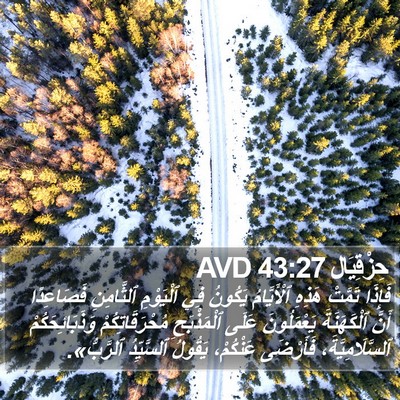 حِزْقِيَال 43:27 AVD Bible Verse Image