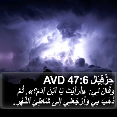 حِزْقِيَال 47:6 AVD Bible Verse Image