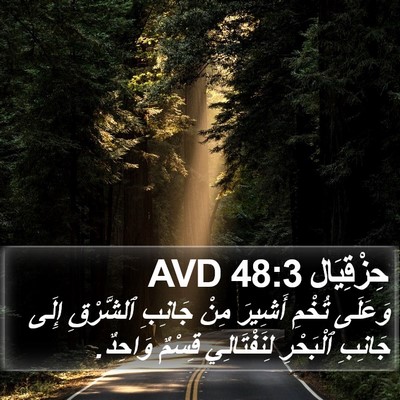 حِزْقِيَال 48:3 AVD Bible Verse Image