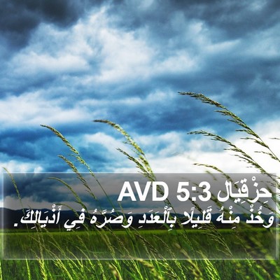 حِزْقِيَال 5:3 AVD Bible Verse Image