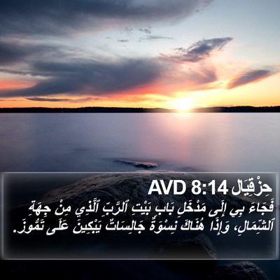 حِزْقِيَال 8:14 AVD Bible Verse Image