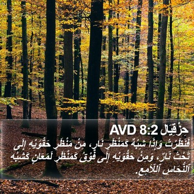 حِزْقِيَال 8:2 AVD Bible Verse Image