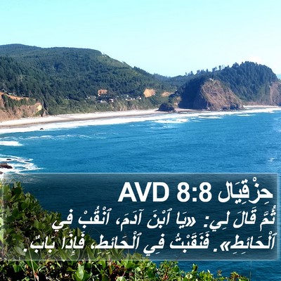 حِزْقِيَال 8:8 AVD Bible Verse Image