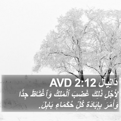 دَانِيآل 2:12 AVD Bible Verse Image