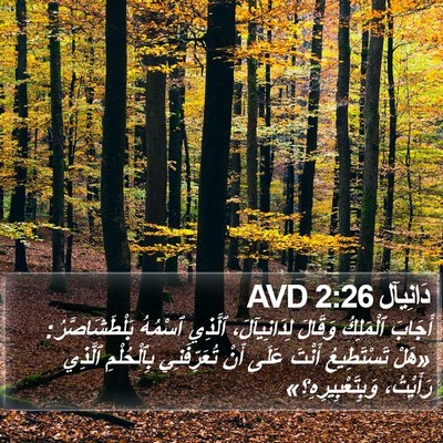 دَانِيآل 2:26 AVD Bible Verse Image