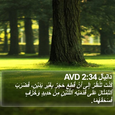 دَانِيآل 2:34 AVD Bible Verse Image
