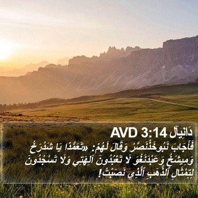 دَانِيآل 3:14 AVD Bible Verse Image