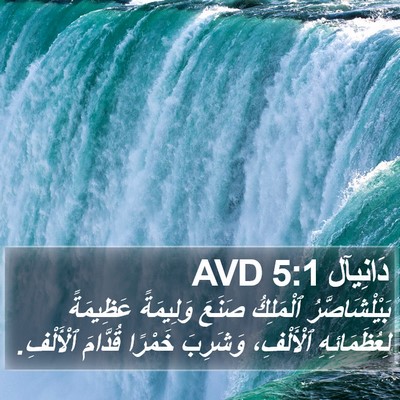 دَانِيآل 5:1 AVD Bible Verse Image