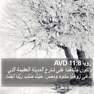 رُؤيا 11:8 AVD Bible Verse Image