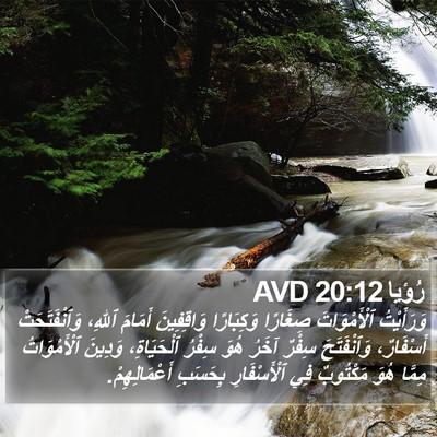 رُؤيا 20:12 AVD Bible Verse Image
