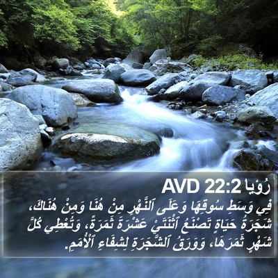 رُؤيا 22:2 AVD Bible Verse Image