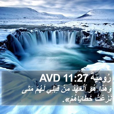 رُومِيَةَ 11:27 AVD Bible Verse Image