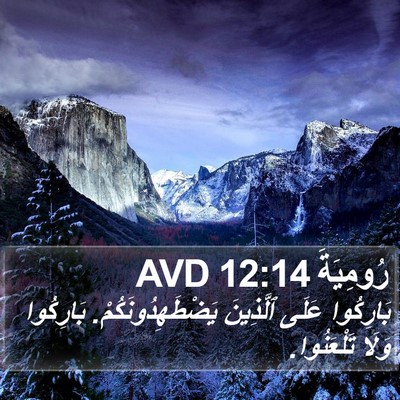 رُومِيَةَ 12:14 AVD Bible Verse Image