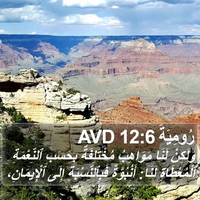رُومِيَةَ 12:6 AVD Bible Verse Image