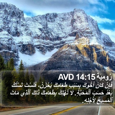 رُومِيَةَ 14:15 AVD Bible Verse Image
