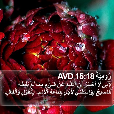 رُومِيَةَ 15:18 AVD Bible Verse Image