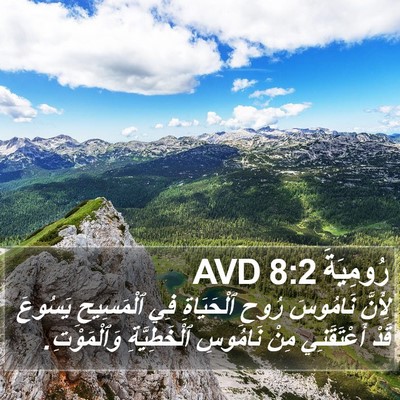 رُومِيَةَ 8:2 AVD Bible Verse Image