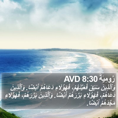 رُومِيَةَ 8:30 AVD Bible Verse Image