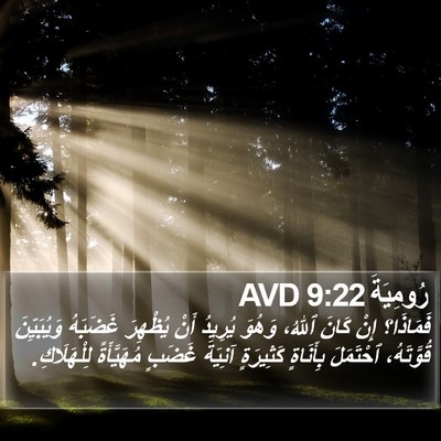رُومِيَةَ 9:22 AVD Bible Verse Image