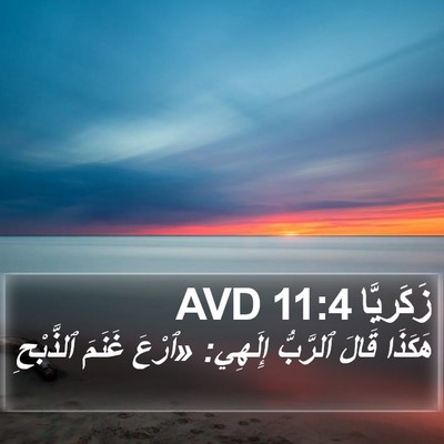 زَكَريَّا 11:4 AVD Bible Verse Image