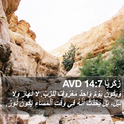 زَكَريَّا 14:7 AVD Bible Verse Image