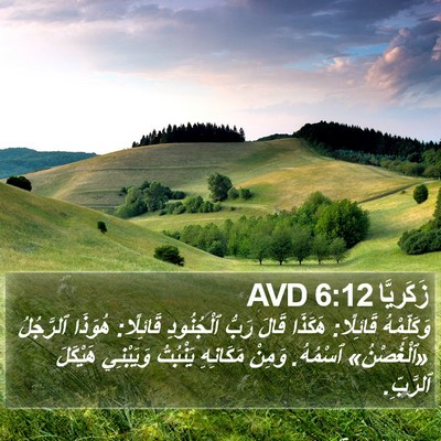 زَكَريَّا 6:12 AVD Bible Verse Image