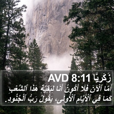 زَكَريَّا 8:11 AVD Bible Verse Image