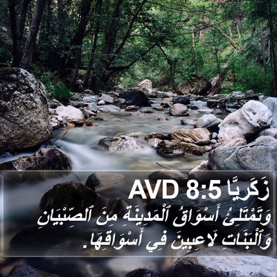 زَكَريَّا 8:5 AVD Bible Verse Image