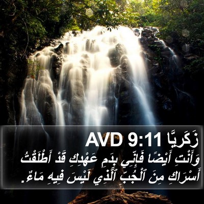 زَكَريَّا 9:11 AVD Bible Verse Image