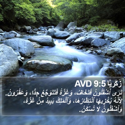 زَكَريَّا 9:5 AVD Bible Verse Image
