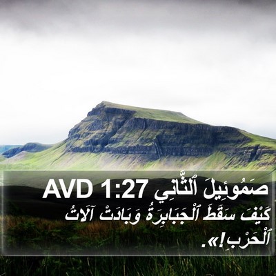 صَمُوئِيلَ ٱلثَّانِي 1:27 AVD Bible Verse Image