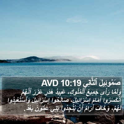 صَمُوئِيلَ ٱلثَّانِي 10:19 AVD Bible Verse Image