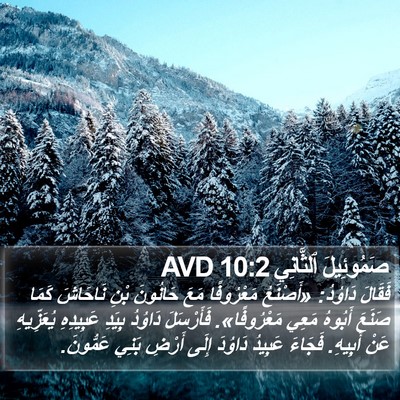 صَمُوئِيلَ ٱلثَّانِي 10:2 AVD Bible Verse Image
