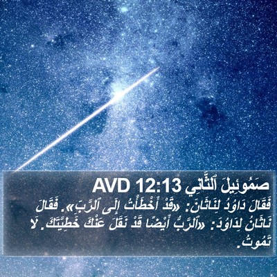 صَمُوئِيلَ ٱلثَّانِي 12:13 AVD Bible Verse Image