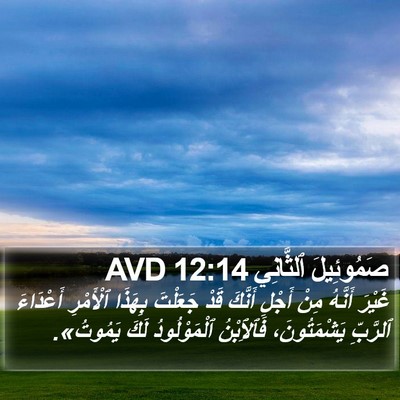 صَمُوئِيلَ ٱلثَّانِي 12:14 AVD Bible Verse Image