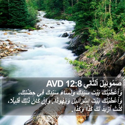 صَمُوئِيلَ ٱلثَّانِي 12:8 AVD Bible Verse Image