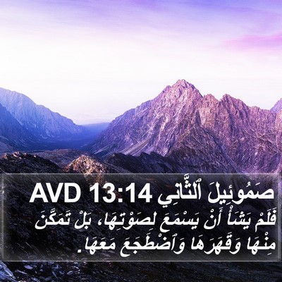 صَمُوئِيلَ ٱلثَّانِي 13:14 AVD Bible Verse Image
